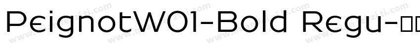PeignotW01-Bold Regu字体转换